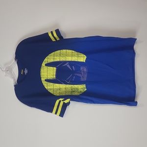 LEGO Blue Yellow Retro Batman the Movie Short Sleeve Tee